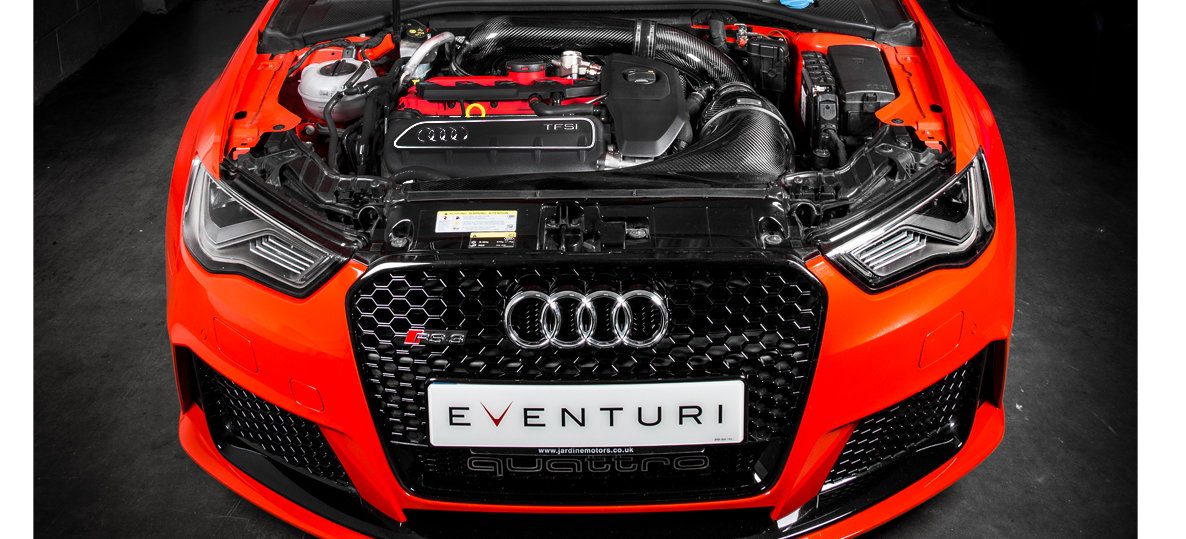 EVENTURI - KIT ASPIRAZIONE FULL BLACK CARBON GEN 1 AUDI RS3 8V - immagine 4