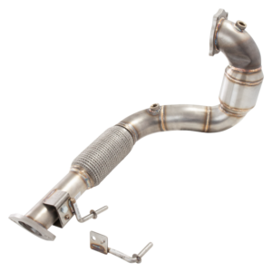 XFORCE VAREX - DOWNPIPE DA 2,5" CON CONVERTITORE CATALITICO AD ALTO FLUSSO, ACCIAIO INOSSIDABILE 304 (solo per uso su pista e fuoristrada)