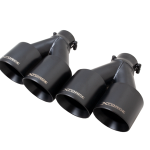 XFORCE VAREX - TERMINALI NERI BRUCIATI GEMELLI QUADRUPLI DA 4" (solo per il sistema Xforce, non per OEM) PER SUBARU WRX SEDAN G3 S2 - 2L FA20 2011-2017 / WRX VB SEDAN 2022+