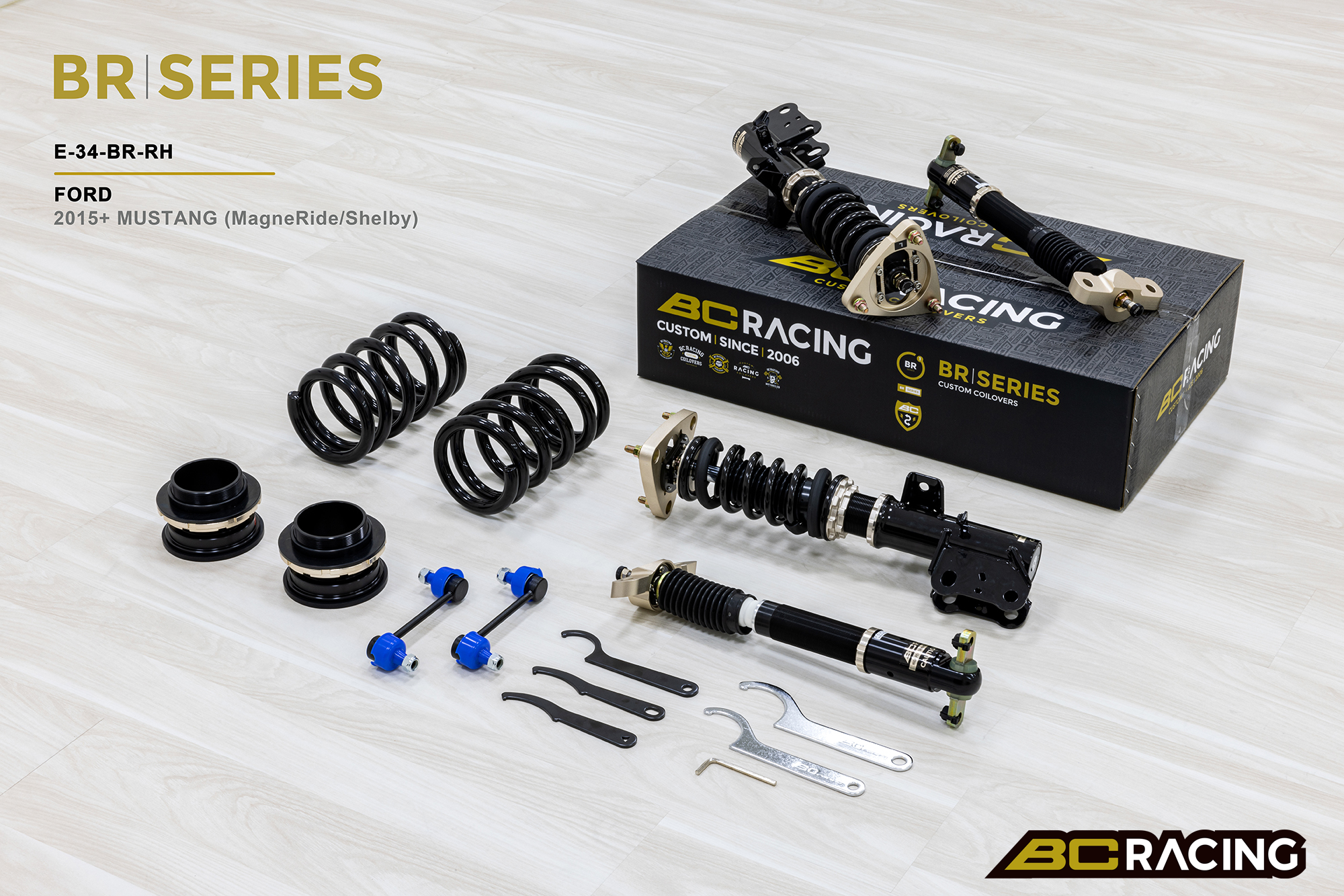 BC RACING - COILOVER BR REGOLABILE FORD MUSTANG 15+ MAGNERIDE / SHELBY RWD