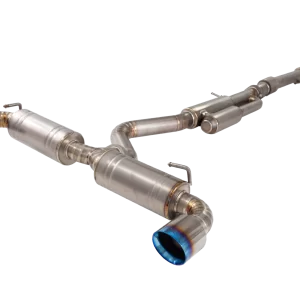 XFORCE VAREX - SISTEMA CAT-BACK DA 3", TITANIO CON TERMINALI BLU BRUCIATO