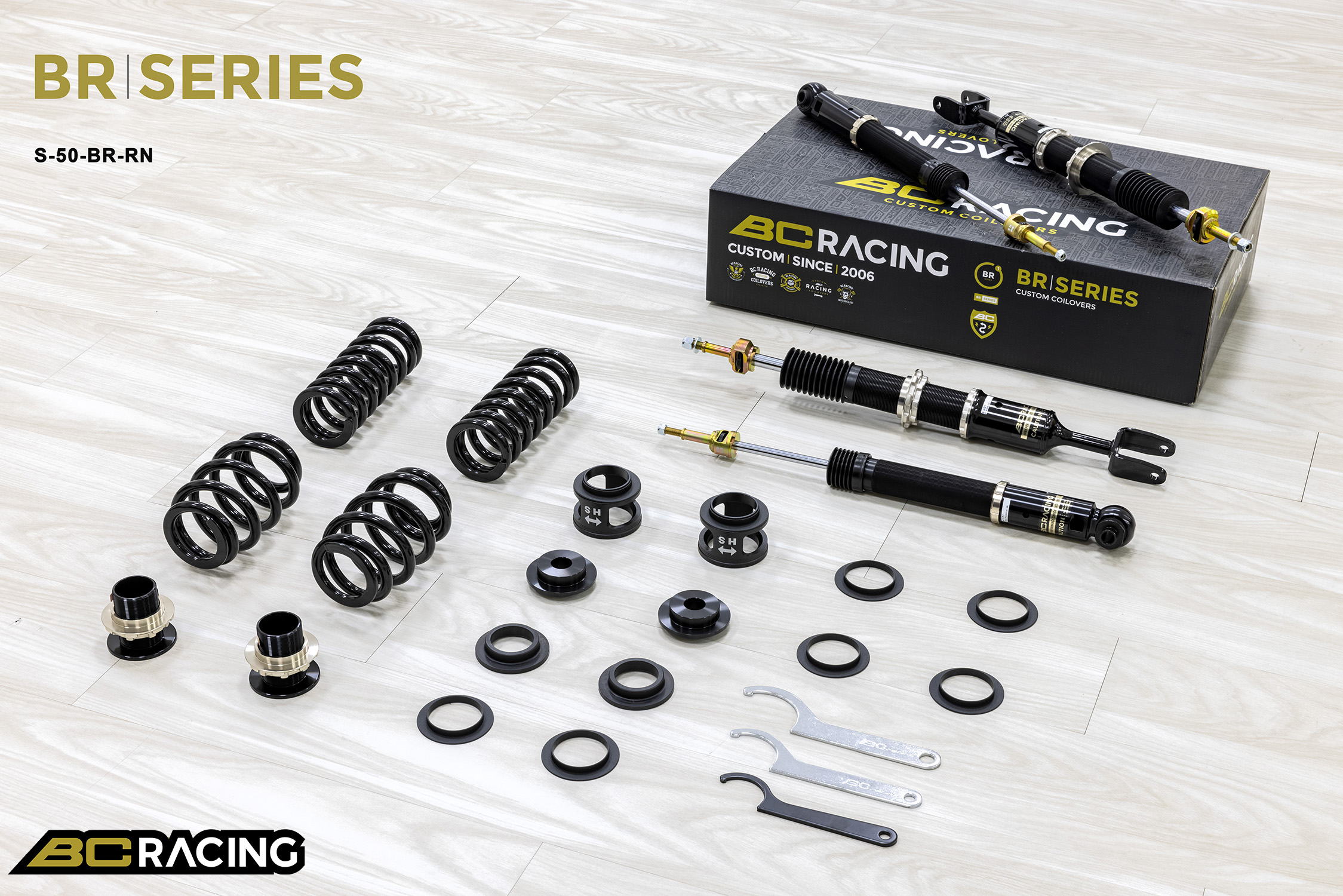 BC RACING - COILOVER BR REGOLABILE AUDI A6 / S6 C6 2WD E AWD