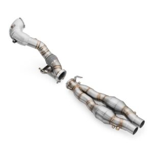 RM MOTORS - DOWNPIPE AUDI TTRS RS3 8Y RSQ3 2.5 TFSI + SCUDO TERMICO E CATALIZZATORE