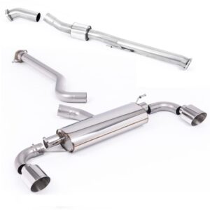 MILLTEK - OPF OFF CON RISONATORE + SILENZIATORE CAT-BACK NO RISONATORE - TOYOTA YARIS GR 1.6T GEN2 280HP 2024>