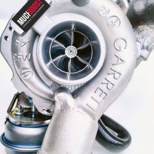 MUCHBOOST - TURBOCOMPRESSORE UPGRADE BILLET WHEEL GTB1756VK HYBRID TURBO VACUUM CONVERTED WITH A WELDED 1.9/2.0 TDI MANIFOLD