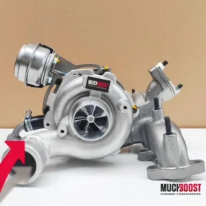 MUCHBOOST - TURBOCOMPRESSORE UPGRADE BILLET WHEEL GTB2265VK HYBRID TURBO VACUUM CONVERTED WITH A WELDED 1.9/2.0 TDI MANIFOLD