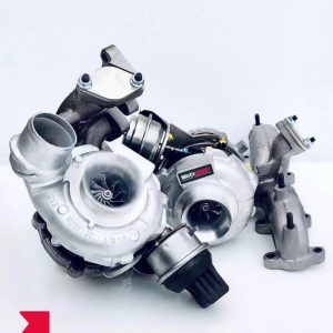 MUCHBOOST - TURBOCOMPRESSORE UPGRADE BILLET WHEEL GTD1960VRK HYBRID TURBO VACUUM CONVERTED WITH A WELDED 1.9/2.0 TDI MANIFOLD