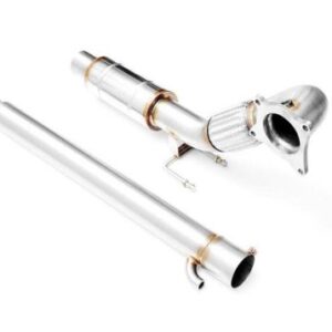 RM MOTORS - DOWNPIPE AUDI A3 1.8 2.0 TFSI 8P SKODA OCTAVIA RS Mk2 2.0 TSI + SILENZIATORE