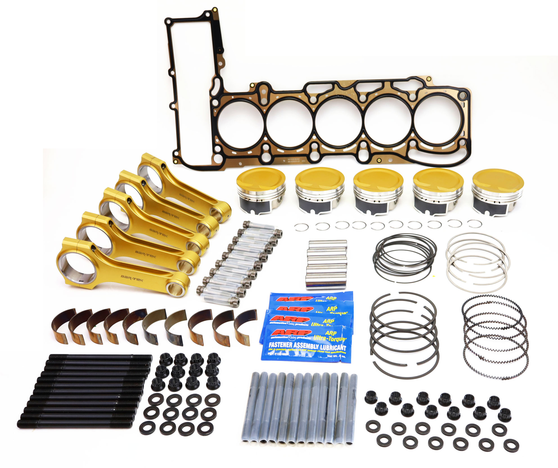 BAR-TEK FORGED PISTONS & STEEL CONNECTING ROD HIGH BOOST ULTI KIT AUDI RS3 & TTRS 2.5 TFSI