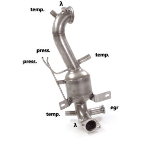 RAGAZZON - DOWNPIPE KAT + ELIMINAZIONE FAP - GIULIETTA 1.6JTDM2 (88kW) e Fiat Tipo 1.6MJT (88kW)