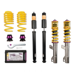 KW SUSPENSION - 18010005 KW V2 COMFORT ASSETTO REGOLABILE AUDI A3 8L / TT 8N / SEAT LEON 1M / VW GOLF MK4 / NEW BEETLE