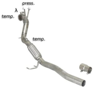 RAGAZZON - DOWNPIPE SKAT + ELIMINAZIONE FAP - AUDI A3 8P - 1.6TDi (66kW) 05/2009>2013