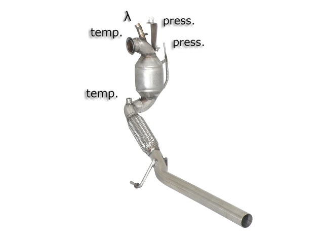RAGAZZON - DOWNPIPE KAT + ELIMINAZIONE FAP - Audi A1 8X/Seat Ibiza Mk4 1.6TDi DPF (66/77kW), Skoda Fabia 5J 1.6TDi (55/66/77kW) e VW Polo Mk5 1.6TDi (66kW)