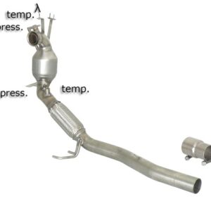 RAGAZZON - DOWNPIPE KAT + ELIMINAZIONE FAP - Audi A3 8P/Seat Leon 1P 1.6TDi (77kW), 2.0TDi (103/125kW), VW Golf 6 e Scirocco Mk3