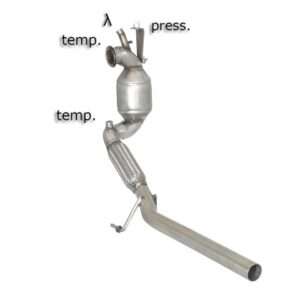 RAGAZZON - DOWNPIPE KAT + ELIMINAZIONE FAP - AUDI A1 8X/SEAT IBIZA Mk4- 2.0TDi (105kW)