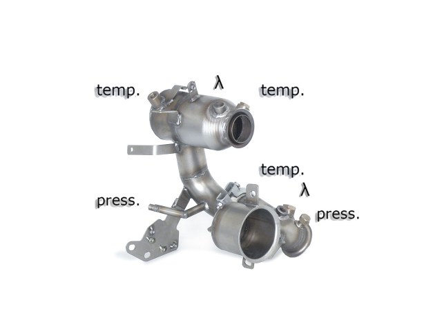 RAGAZZON - DOWNPIPE KAT + ELIMINAZIONE FAP - AUDI A3 8V, Seat Leon Mk3 5F e VW Golf Mk7