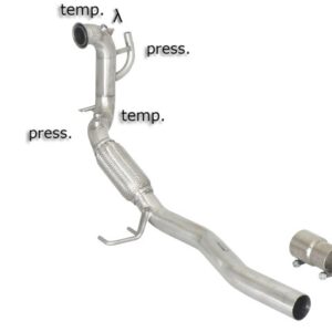 RAGAZZON - DOWNPIPE SKAT + ELIMINAZIONE FAP - Audi A3 8P, Seat Leon Mk2, Skoda octavia Mk2, VW Scirocco Mk3, Golf Mk5/Mk6 e Passat B6