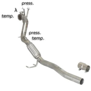 RAGAZZON - DOWNPIPE SKAT + ELIMINAZIONE FAP - AUDI A3 8P, Seat Leon Mk2, VW Golf Mk6 e Scirocco Mk3