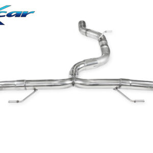 INOX CAR - POSTERIORE SENZA SILENZIATORE CON USCITA 2 X DIAM.80 RACING DX+SX AUDI A1 / S1 8X 2.0 TFSI (231cv) QUATTRO SPORTBACK 2014