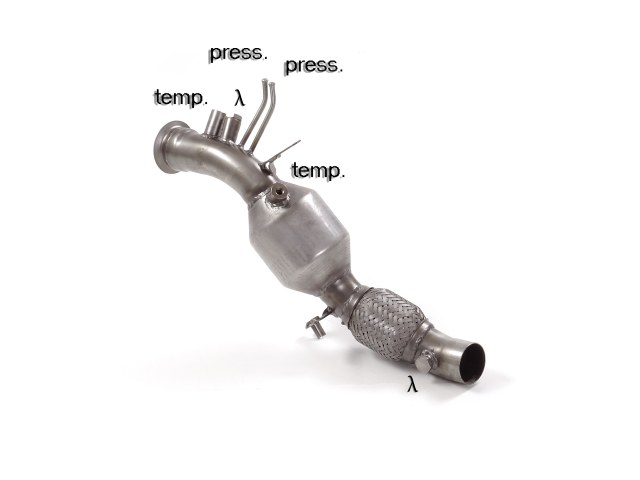 RAGAZZON - DOWNPIPE KAT + ELIMINAZIONE FAP - Bmw Serie 1 F20-F21, Serie 2 F22-F23, Serie 3 F30-F31-F34-F35 e Serie 4 F32-F33-F36