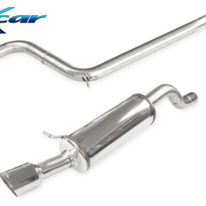 INOX CAR - TUBO CENTRALE DIRETTO + POSTERIORE SILENZIATO CON USCITA 1 X DIAM. 100 RACING AUDI A1 GB 40TFSI 2.0T (200CV) SPORTBACK 2018