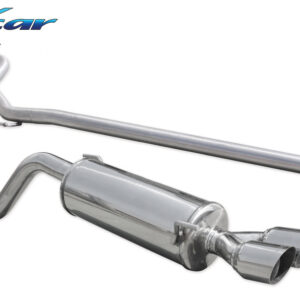 INOX CAR - TUBO CENTRALE DIRETTO + TERMINALE CON USCITA 2X DIAM. 76 RACING ABARTH GRANDE PUNTO EVO 1.4 TURBO MULTIAIR (165CV) DIAM. 55