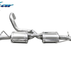 INOX CAR - POSTERIORE A 2 SILENZIATORI CON USCITA DIAM. 102 DX+SX ABARTH 500 1.4 T-JET 2008 / CABRIO 2010