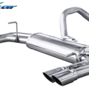 INOX CAR - POSTERIORE CON USCITA 2 X DIAM. 60 DX+SX ABARTH 500 1.4 T-JET 2008 / CABRIO 2010