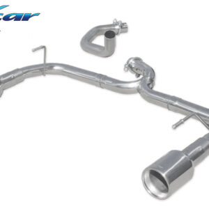 INOX CAR - POSTERIORE SENZA SILENZIATORE CON USCITA DIAM. 102 DX+SX ABARTH 500 1.4 T-JET 2008 / CABRIO 2010