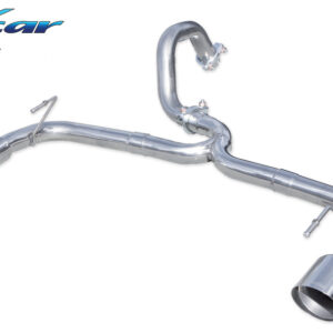 INOX CAR - POSTERIORE SENZA SILENZIATORE CON USCITA DIAM. 102 RACING DX+SX ABARTH 695 TRIBUTO FERRARI (180CV) 2009