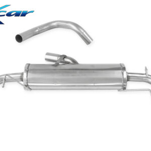 INOX CAR - POSTERIORE CON USCITA DIAM. 100 BLACK CERAMIC DX+SX ABARTH 695 TRIBUTO FERRARI (180CV) 2009