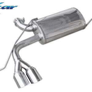 INOX CAR - POSTERIORE CON USCITA 2 X DIAM. 80 RACING AUDI  S3 8L 1.8 TURBO 210CV-225CV 99-03