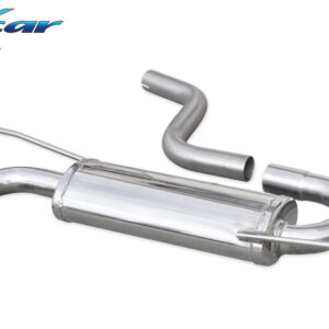 INOX CAR - POSTERIORE CON USCITA 2 X DIAM. 80 RACING AUDI A3 8P 1.9 TDI 105CV 2003