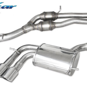 INOX CAR - TUBO CENTRALE CON SILENZIATORE + POSTERIORE CON USCITA DOPPIA DIAM.90 RACING  AUDI RS3 8P 2.5 TFSI QUATTRO 340CV 2011