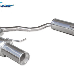 INOX CAR - POSTERIORE CON USCITA DIAM. 102 DX+SX AUDI A4 B6 1.8 TURBO 20V 2WD 2001