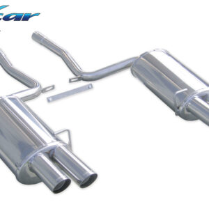 INOX CAR - POSTERIORE CON USCITA DX+SX 2 X DIAM. 76 RACING AUDI S4 B6 4.2 V8 344CV 2004