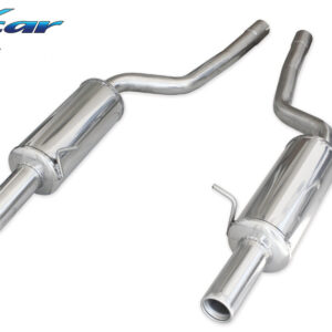 INOX CAR -  POSTERIORE CON USCITA SINGOLA DIAM.80 DX+SX AUDI RS6 C5 4.2L V8 450CV 02-04