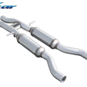 INOX CAR - TUBO CENTRALE CON SILENZIATORE AUDI RS6 C6 5.0L V10 BITURBO 580CV 2008-2010
