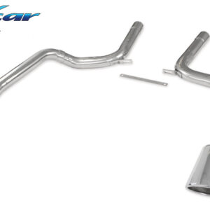 INOX CAR - POSTERIORE SENZA SILENZIATORE CON USCITA SINGOLA OVALE AUDI RS6 C6 5.0L V10 BITURBO 580CV 2008-2010