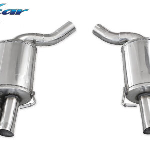 INOX CAR - POSTERIORE CON USCITA DX+SX + VALVOLE CON MONTAGGIO MOTORINI ELETTRICI DI SERIE AUDI RS6 C7 QUATTRO 4.0T 560CV 2013