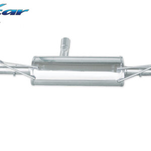 INOX CAR - POSTERIORE CON USCITA SINGOLA OVALE 120X80 OBLIQUO DX+SX AUDI Q7 3.0 TDI V6 233CV 2006