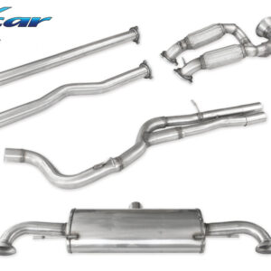 INOX CAR - TUBO SOSTITUZIONE CATALIZZATORE 1 CAT + TUBO SOSTITUZIONE CATALIZZATORE + POSTERIORE CON USCITA DX+SX2 CAT AUDI TTRS 2.5 TFSI QUATTRO 340CV 2006