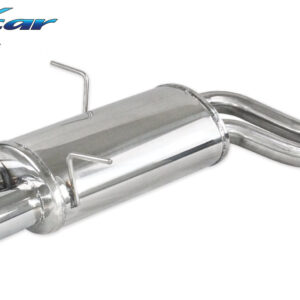 INOX CAR - POSTERIORE CON USCITA 2 X DIAM. 80 X-RACE BMW SERIE 3 E46 320I 150CV 1998