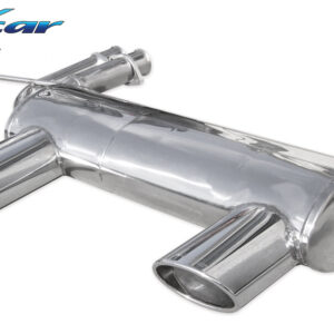 INOX CAR - POSTERIORE CON USCITA OVALE OBLIQUO BMW M3 E46 3.2 COUPE 6M 343CV 2001