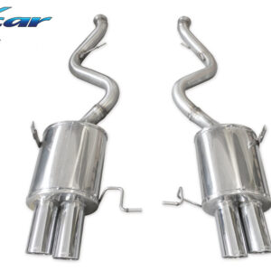 INOX CAR - POSTERIORE CON USCITA 2 X DIAM.76 X-RACE DX+SX BMW M3 E92 COUPE 4.0 V8 2007