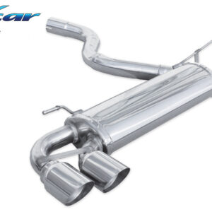 INOX CAR - POSTERIORE CON USCITA 2X DIAM.80  RACING BMW SERIE 1 F21 125I 2.0TURBO 218CV 13-14