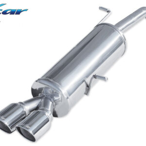 INOX CAR - POSTERIORE CON USCITA 2 X DIAM.80 X-RACE CITROEN DS3 1.6 TURBO THP RACING 207CV 2011