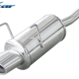 INOX CAR - POSTERIORE CON USCITA SINGOLA OVALE FIAT PANDA 1.4 16V 100HP 100CV 2006