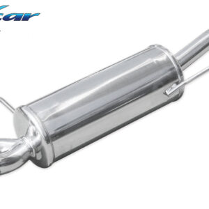 INOX CAR - POSTERIORE CON USCITA 2 X DIAM. 70 RACING FIAT GRANDE PUNTO 199 1.4 TURBO T-JET 120CV
