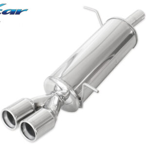 INOX CAR - POSTERIORE CON USCITA 2 X DIAM.80 FORD FIESTA MK6 1.6 16V 120CV 2009